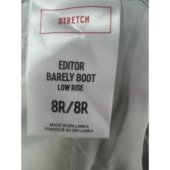 Express Editor Barely Boot Low Rise Stretch Pants Womens Size 8R Gray Blend - Picture 13 of 16